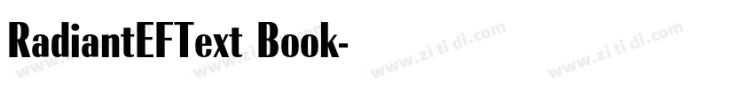 RadiantEFText Book字体转换